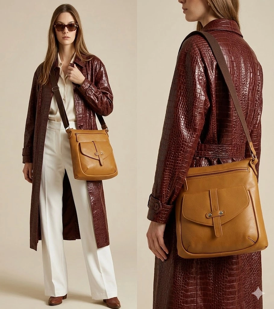 Trendheal™ Artisan Handmade Leather Crossbody Bags - Image 3