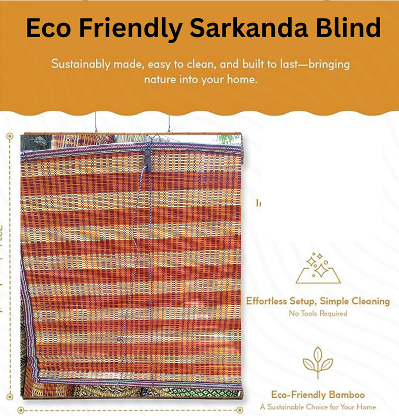 Trendheal™ Hand-Woven Natural Chick Bamboo Window Blinds - Image 7