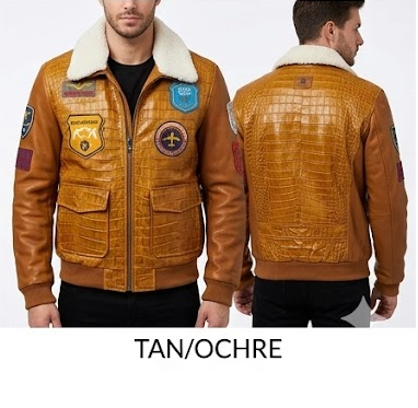 Mens Custom Leather Bomber Jacket | Custom Tailored Artisan Outerwear - Image 5
