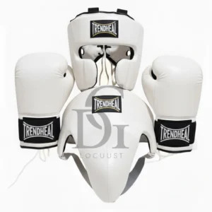 Trendheal Bespoke Leather Boxing Gloves & Protective Gear Set, Professional Japanese-Style Leather Set"