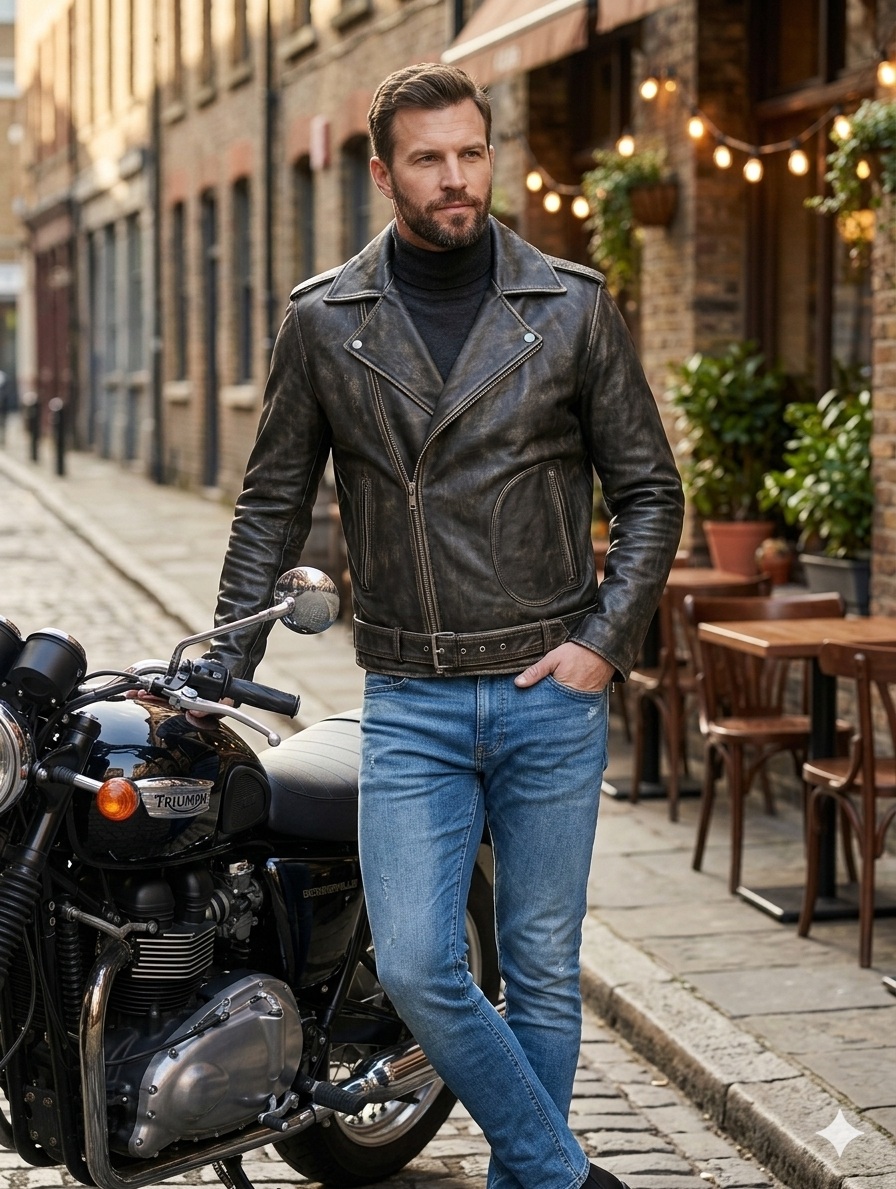 Mens Custom Leather Jacket | Custom Tailored Artisan Outerwear - Image 3